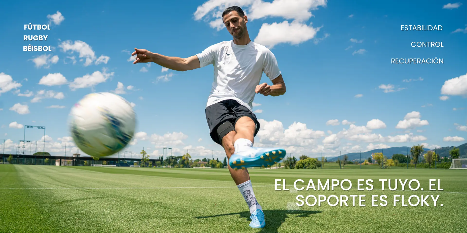 Fútbol, rugby y béisbol — El campo es tuyo, el soporte es Floky